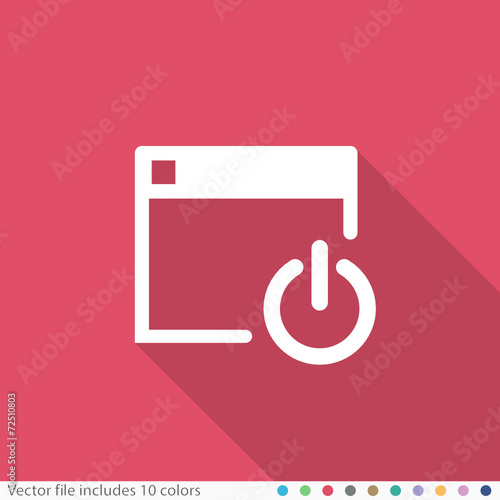 Flat Long Shadow Icon