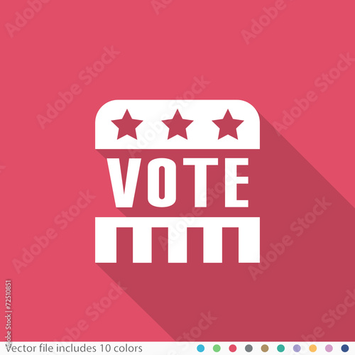 Flat Long Shadow Icon