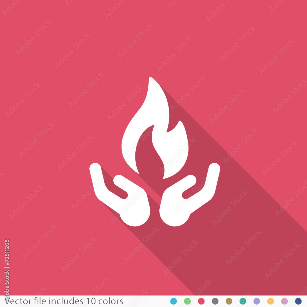 Flat Long Shadow Icon Flat Long Shadow Icon