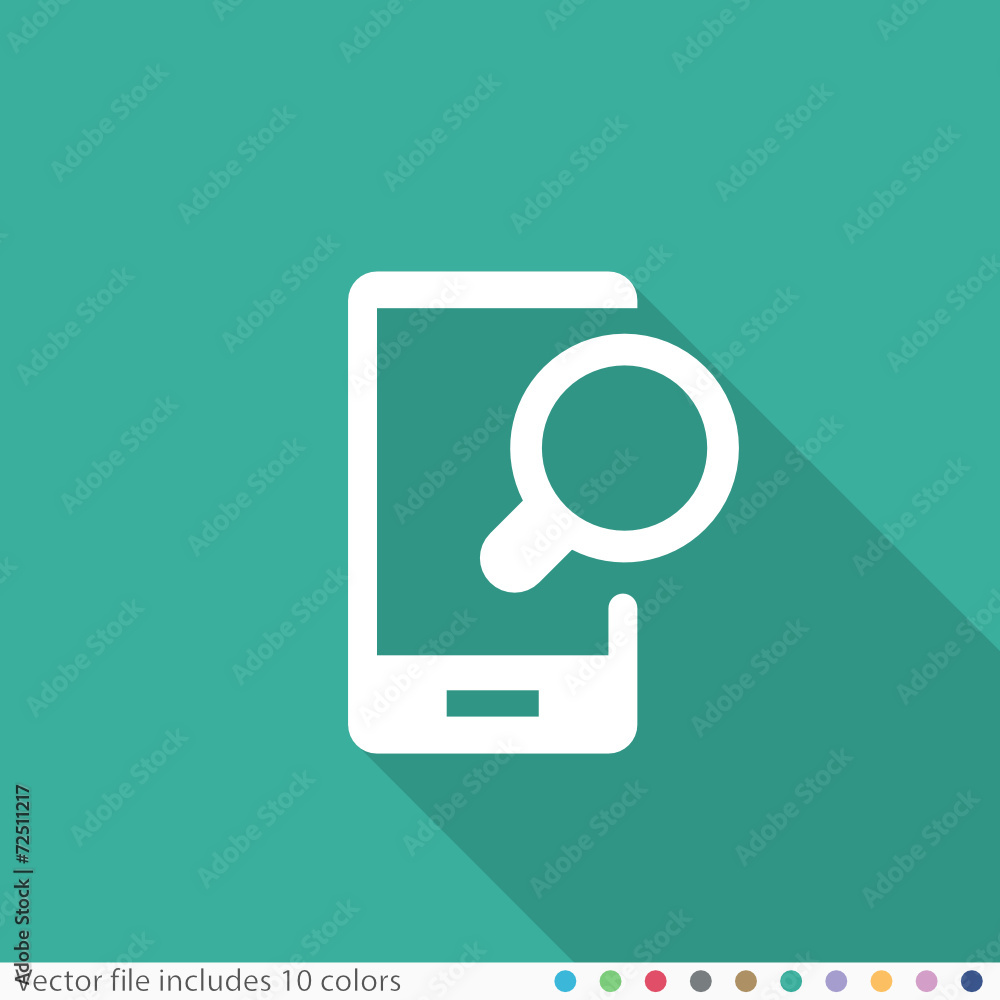 Flat Long Shadow Icon Flat Long Shadow Icon