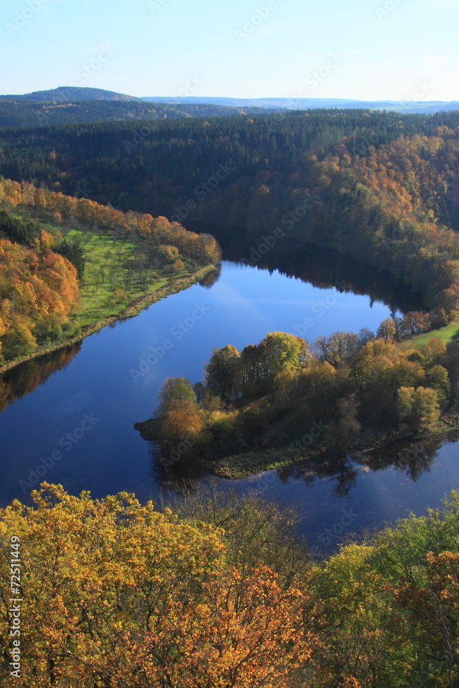 Saaleschleife bei Burgk