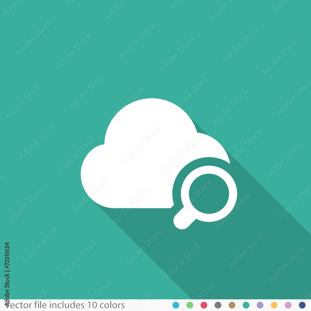 Flat Long Shadow Icon Flat Long Shadow Icon