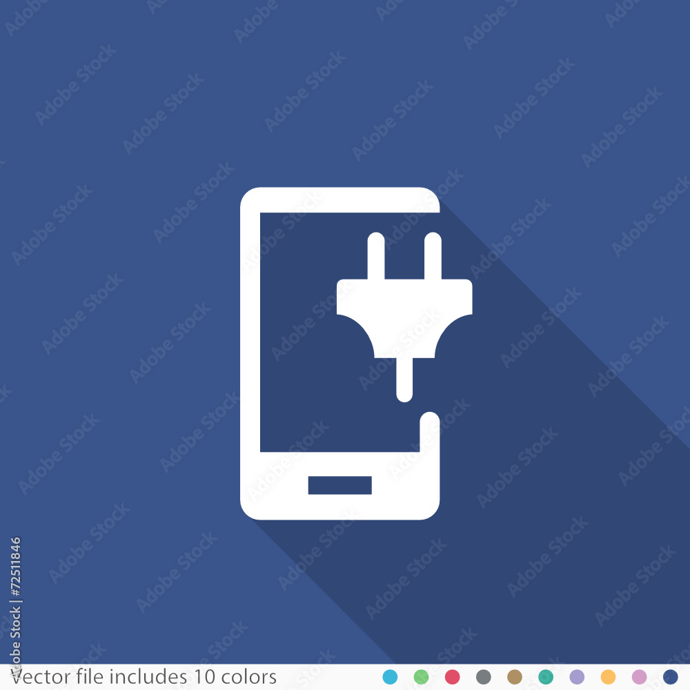 Flat Long Shadow Icon