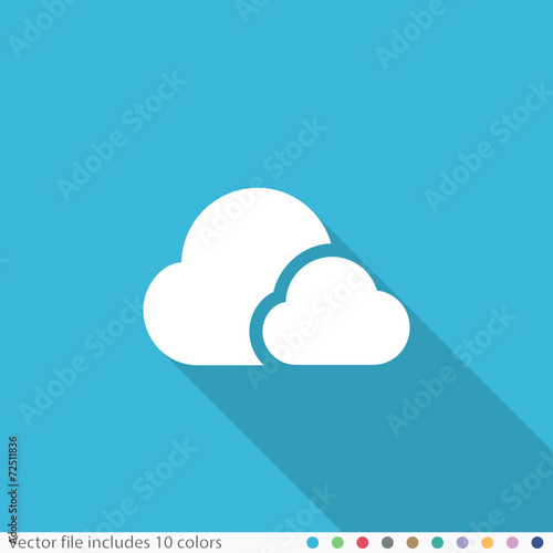 Flat Long Shadow Icon