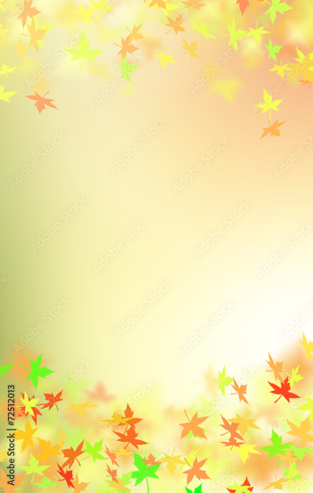 falling autumn leaves,  abstract decorative natural background