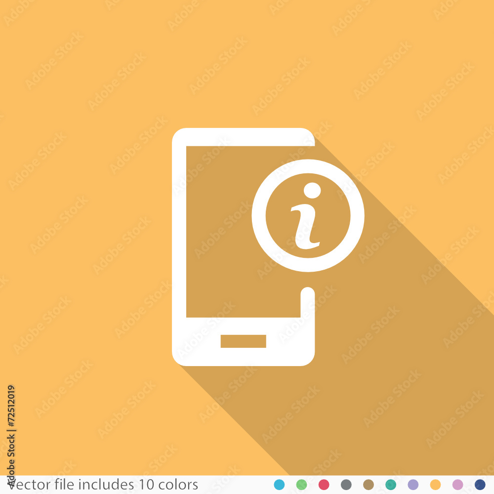 Flat Long Shadow Icon Flat Long Shadow Icon