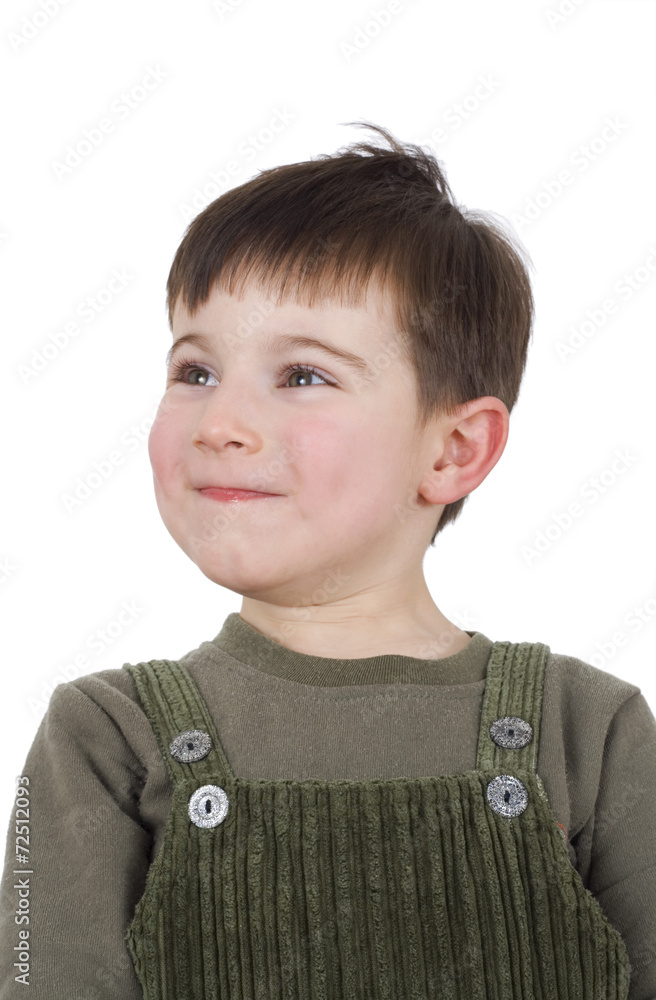 Cute little boy isolated on white background Cute little boy isolated on white background