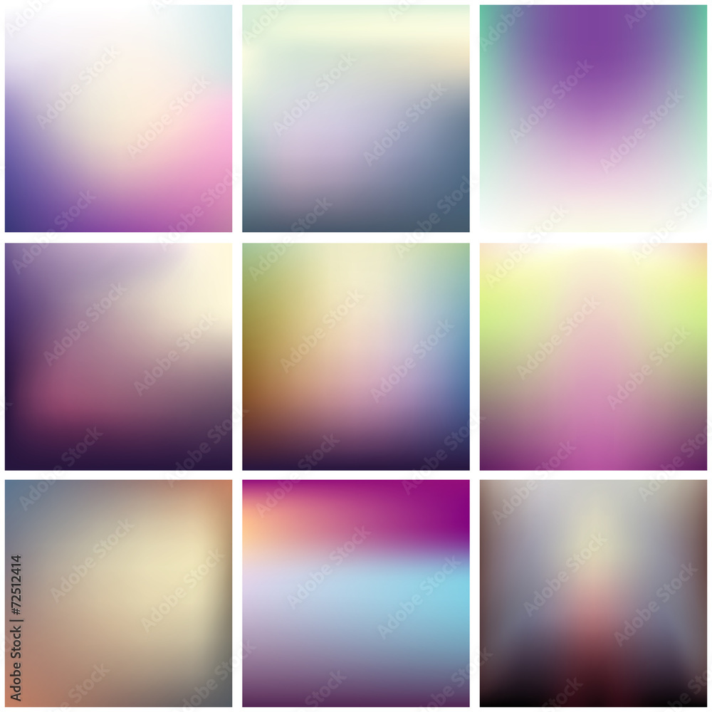 Colorful blurred backgrounds