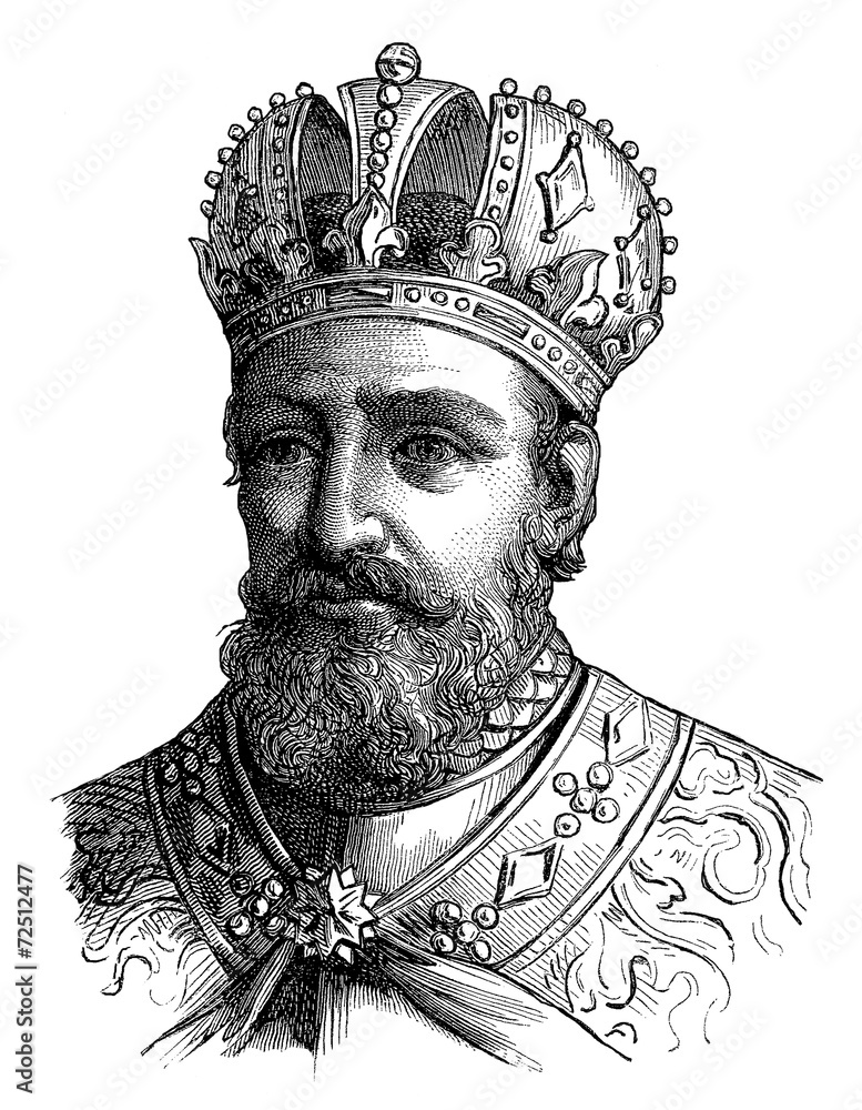 Medieval King 9th century Stock Illustration Adobe Stock
