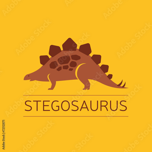 Stegosaurus logo and icon