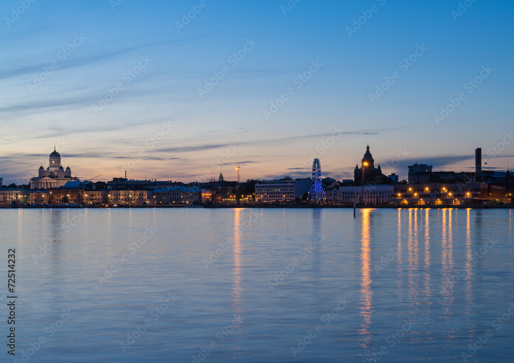 Helsinki in the dusk