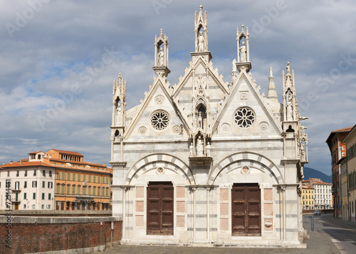 Santa Maria della Spina church in Pisa, Italy.
