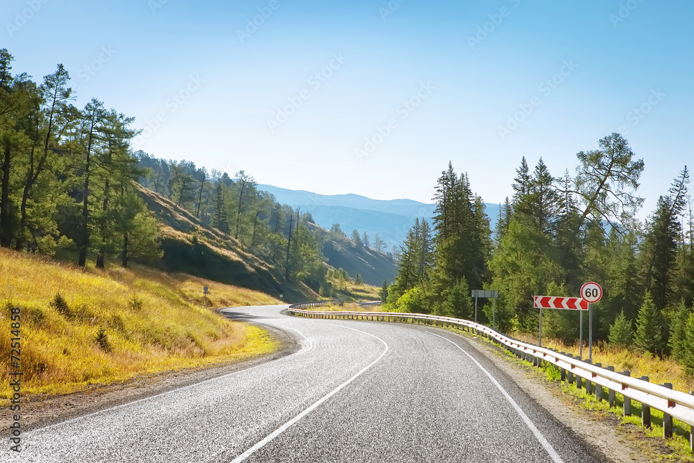 Fototapeta premium autumn road