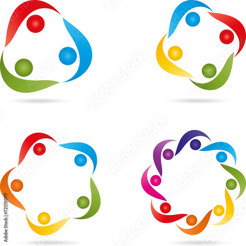Menschen, Leute, Team, Logo