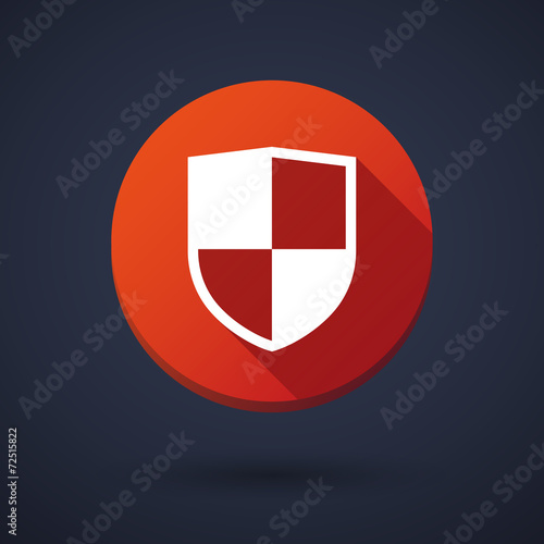 Free Download Long shadow icon with a shield - GFXLoad