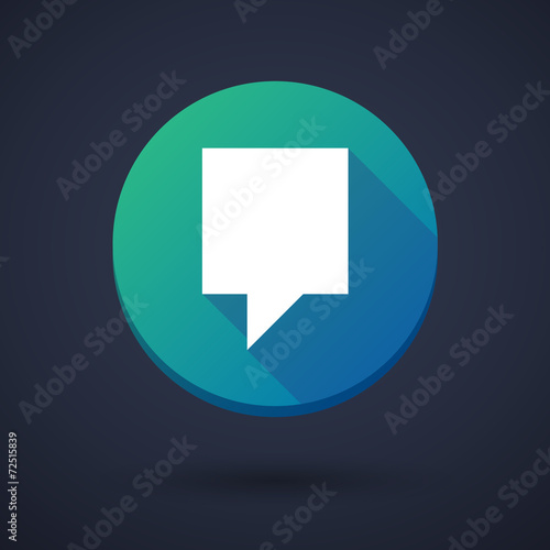 Long shadow icon with a tooltip