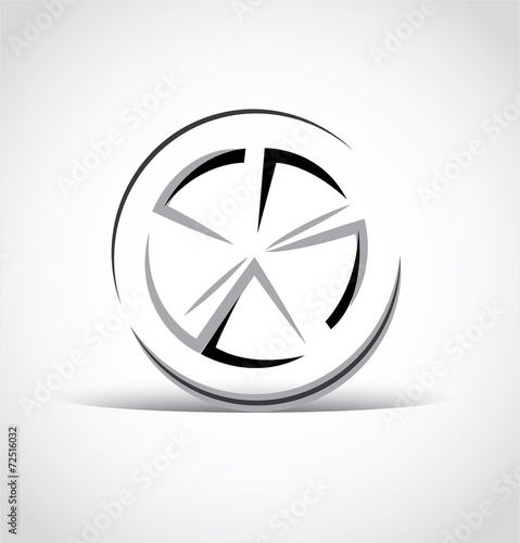 The icon of Car tire