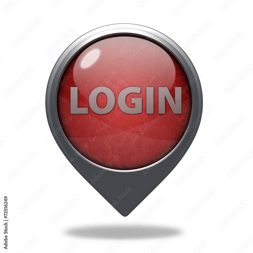 login pointer icon on white background login pointer icon on white background
