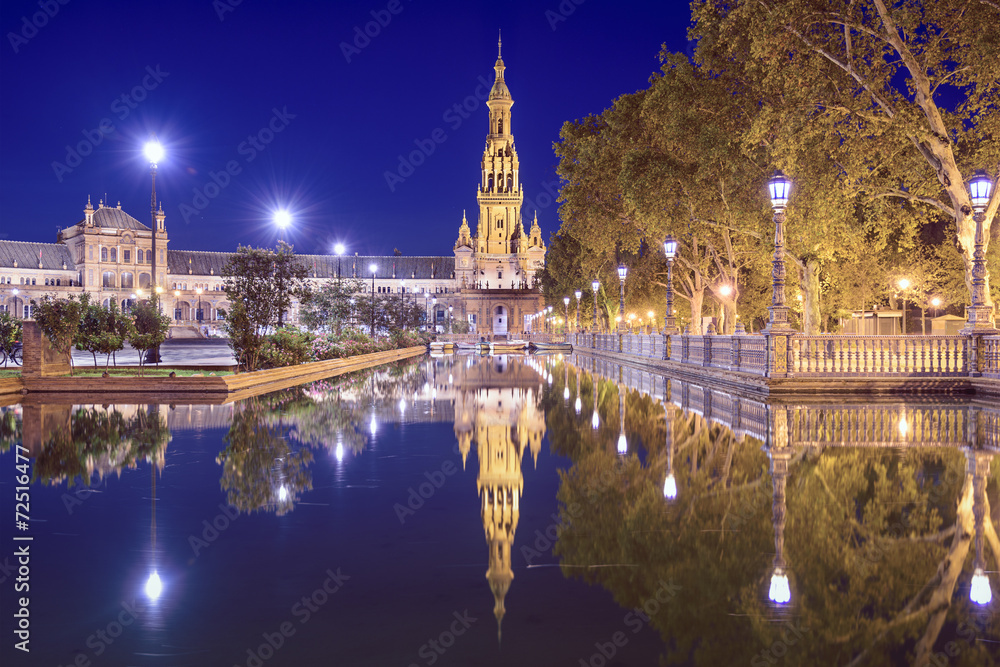 Fototapeta premium Spanish Square of Seville, Spain