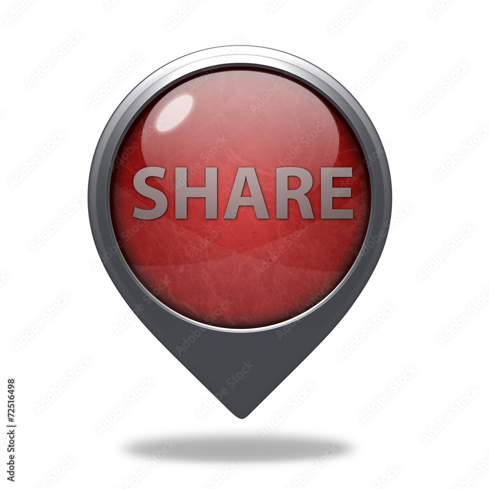 share pointer icon on white background share pointer icon on white background