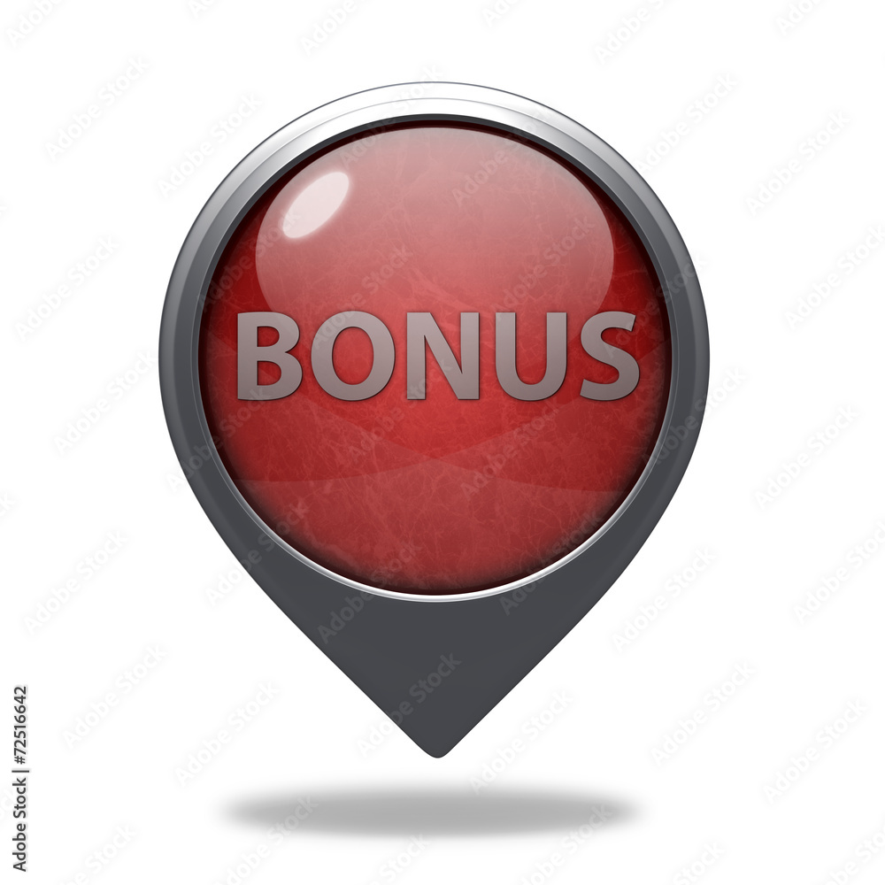 bonus pointer icon on white background bonus pointer icon on white background