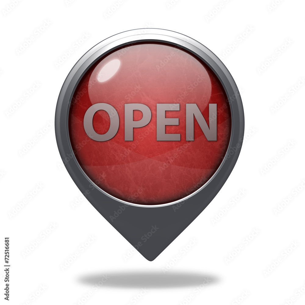 open pointer icon on white background open pointer icon on white background