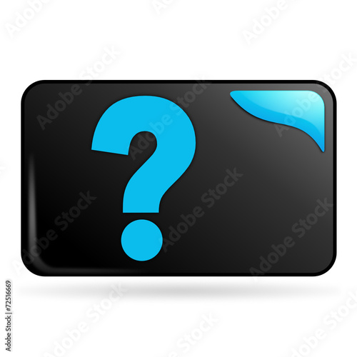 question sur bouton web rectangle bleu