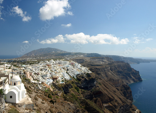 Fototapeta Naklejka Na Ścianę i Meble -  View of Santorini Caledra, Greece
