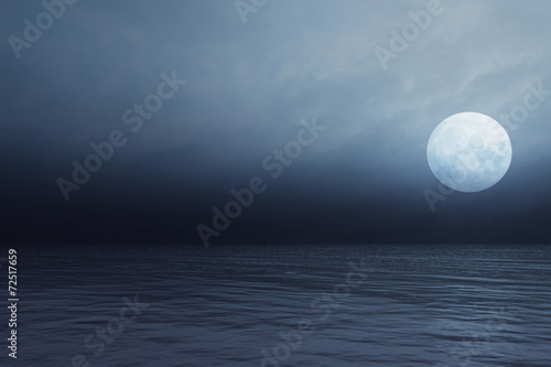 Sea at night
