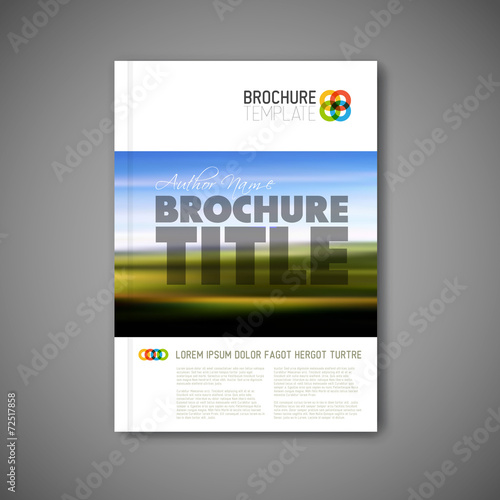 Modern Vector abstract brochure report design template