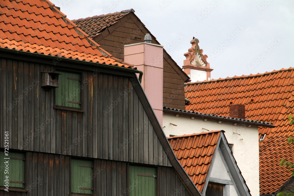 Dächer und Hausgiebel in Lemgo