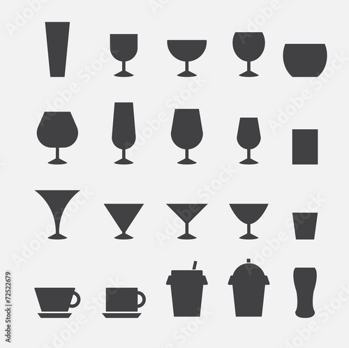 glass and cup icon