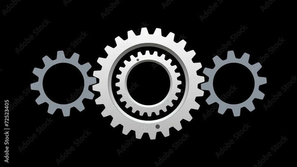 Now Loading_Rotating Ｇear_Black