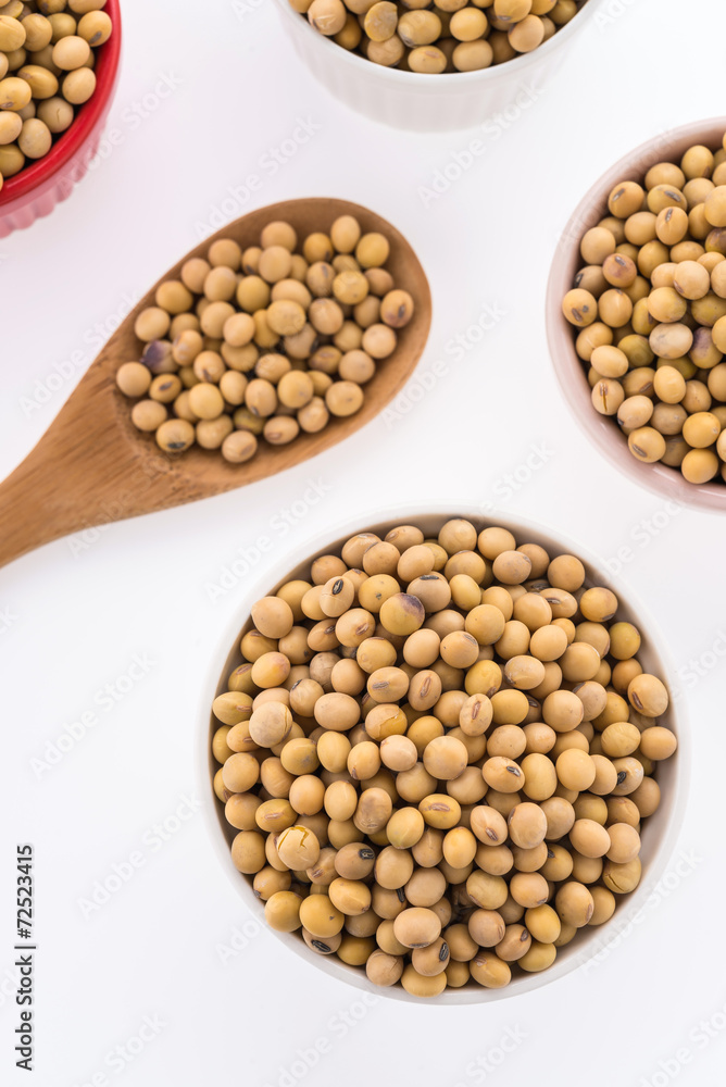 Soybean isolated on white background Soybean isolated on white background