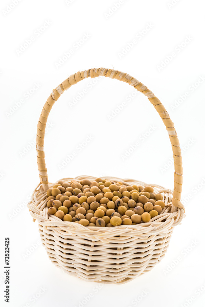 Soybean isolated on white background