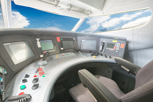 plane cockpit and cloudy sky © gjp311