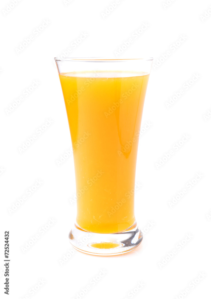 Orange juice  on white