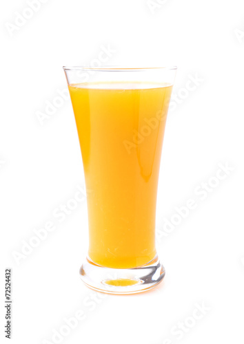 Orange juice  on white