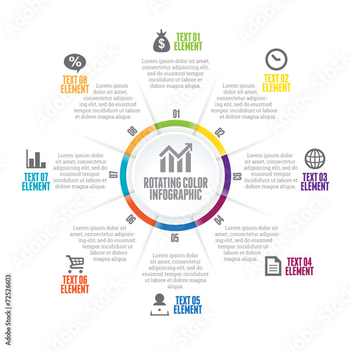 Rotating Color Infographic
