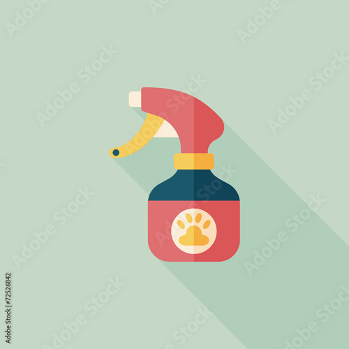 Pet shampoo flat icon with long shadow,eps10