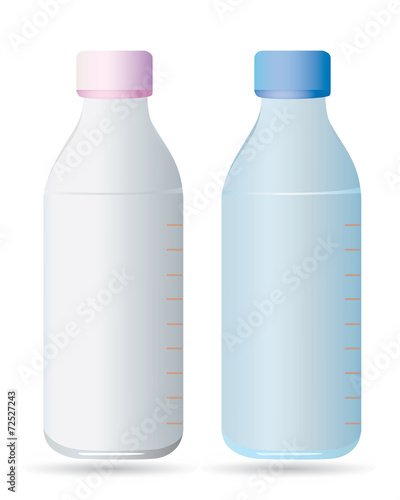 milk bottle vector design
