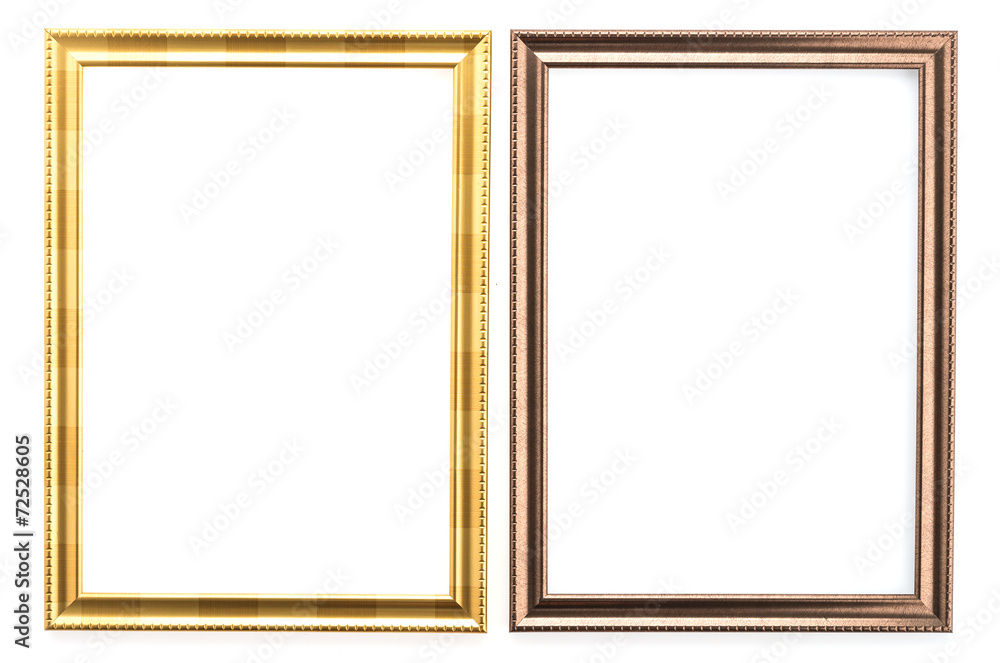 Wooden frame isolated on white background Wooden frame isolated on white background