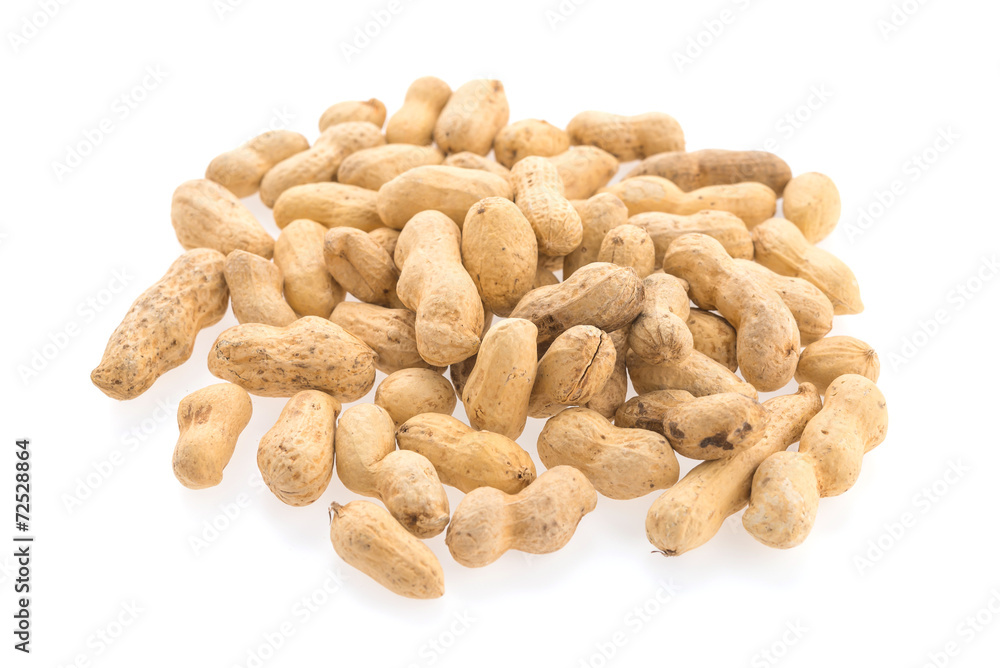 peanuts isolated on white background peanuts isolated on white background