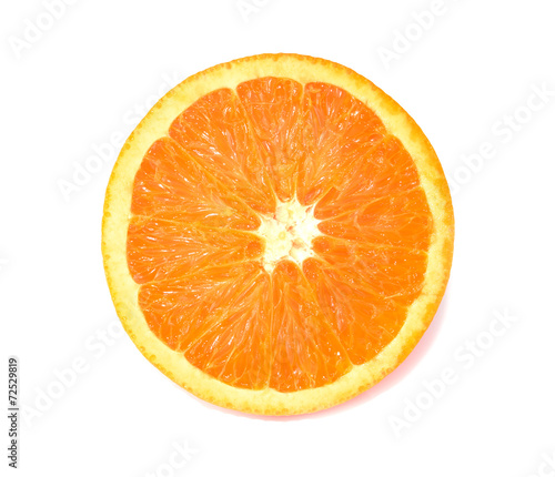 Orange with white background