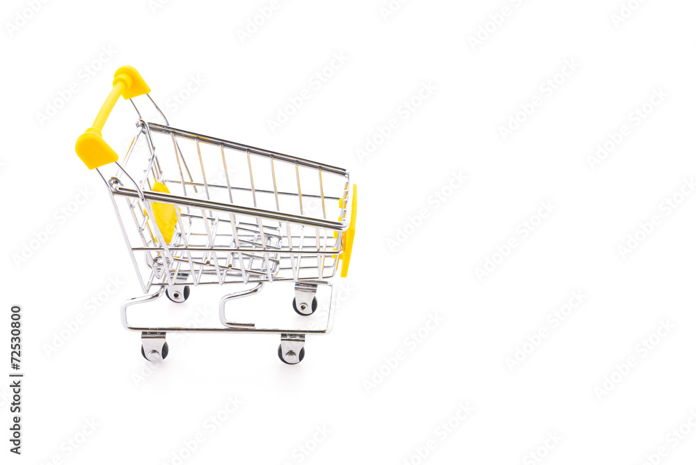 Shopping cart isolated on white background Shopping cart isolated on white background