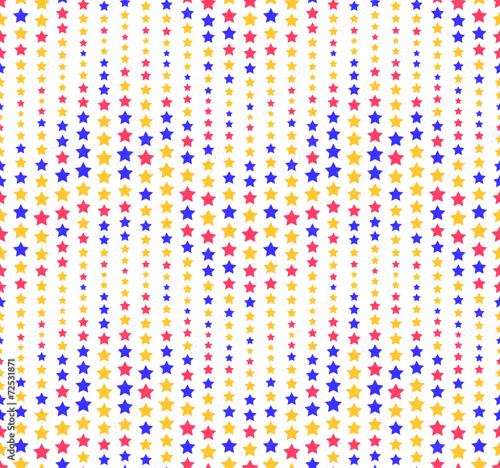 Obraz premium Wavy Seamless Pattern composed of color geometric elements