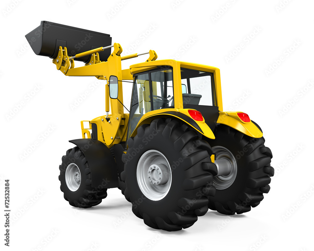 Yellow Tractor Loader