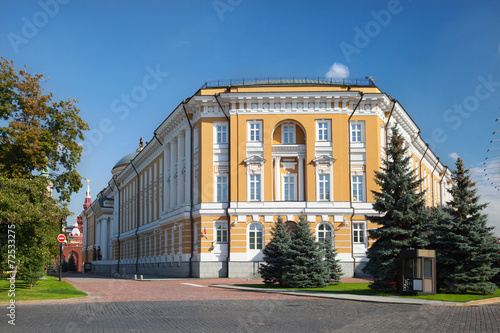 Photography The view of Kremlin Senate from Senate square in Moscow Kremlin.