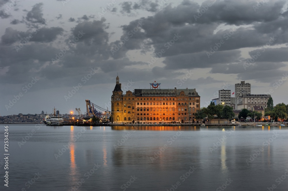 Haydarpasha in twilight early morning