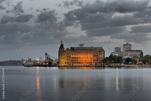 Haydarpasha in twilight early morning